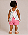 Conjunto Carter's - bata e short - Rosa/ Floral - Imagem 2