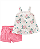 Conjunto Carter's - bata e short - Rosa/ Floral - Imagem 1