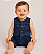Romper / Macacão Carter’s em Algodão, com Botões – Azul Marinho/ Estampado - Imagem 1