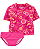 Roupa de banho Carter's, com proteção solar UPF 50+ - Rosa/ Floral - Imagem 1