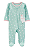 Pijama/Macacão Carter's, de algodão - Lhama/ Verde Água - Imagem 1