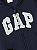 Agasalho Infantil GAP de Moletom Flanelado com Capuz, Zíper Frontal e Bolso Canguru - Azul Marinho - Imagem 2