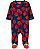 Pijama/Macacão de inverno Carter's (Plush/ Fleece) - Morangos/ Azul - Imagem 1