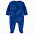 Pijama/Macacão de inverno Carter's (Plush/ Fleece) - Azul/ Branco - Imagem 1