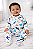 Pijama/Macacão de inverno Carter's (Plush/ Fleece) - Baleias/ Branco - Imagem 1