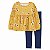 Conjunto Carter's - 2 blusas e calça - Amarelo/ Azul* - Imagem 3