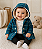 Conjunto Carter's de inverno - Agasalho, body e legging - Listras Douradas - Imagem 1