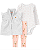 Conjunto Carter's - Colete, body e calça - Floral/ Off White - Imagem 1