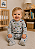 Pijama Carter’s Macacão Algodão com Zíper e Pezinhos – Transportes/ Cinza - Imagem 1