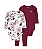 Conjunto Carter's - 2 bodies e calça - Bordô - Imagem 1
