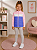 Conjunto Puma - Colete, camisa de manga longa e calça legging - Rosa/ Lilás - Imagem 1