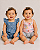 Conjunto Carter's - 1 Body, 1 camiseta e 2 shorts - Jeans/ Rosa - Imagem 2