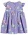 Vestido Carter's com Lurex - Floral/ Lilás - Imagem 2
