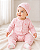Conjunto Carter's - Pijama, touca e meias - Ovelhas/ Rosa - Imagem 1