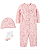 Conjunto Carter's - Pijama, touca e meias - Ovelhas/ Rosa - Imagem 1