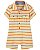 Romper Carter's gola polo - Laranja/ Amarelo - Imagem 1