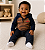 Conjunto Infantil Carter’s – Body com Capuz Listrado + Calça Jeans Jogger - Imagem 1