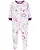 Pijama/Macacão de inverno Carter's (Plush/ Fleece) - Dinossauros/ Rosa - Imagem 1