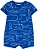 Romper Carter's Regata 100% algodão - Fundo do mar/ Azul - Imagem 1