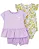 Conjunto Carter's - 2 bodies e short - Lilás/ Floral - Imagem 1