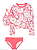 Conjunto OshKosh de praia, infantil, 3 peças - Floral - Imagem 1