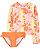 Roupa de banho Carter's, com proteção solar UPF 50+ - Laranja/ Neon - Imagem 1