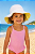 Chapéu infantil dupla face Carter's - Floral/ Branco - Imagem 2