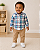 Conjunto infantil Carter's - Camisa de manga longa e calça - Xadrez - Imagem 1