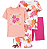 Kit Pijama 4 Peças Carter's - Floral - Imagem 1