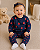 Conjunto longo de moletom infantil 2 peças maçã azul | Carter's - Imagem 1