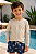 Camiseta de banho Little Planet by Carter's, com proteção solar UPF 50+ - Creme - Imagem 1