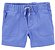 Bermuda infantil texturizada cós elástico e cordão Azul | Carter's - Imagem 1