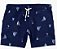 Bermuda infantil Estampada, cós elástico e cordão Azul | Carter's - Imagem 1