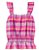 Blusa Infantil Carter’s Xadrez com Lurex, Alcinha Flutuante e Babado na Barra - Imagem 1