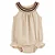 Macaquinho Infantil Carter’s – Bege com Detalhe Bordado - Imagem 1