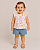 Conjunto Infantil Carter’s 2 Peças – Blusa Floral + Short Jeans Leve - Imagem 1