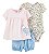 Conjunto Carter’s 3 Peças – Body + Blusa + Short com Elástico nas Pernas - Imagem 1