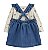 Conjunto Carter’s 3 Peças – Vestido Jeans + Blusa de Manga Longa + Meia-Calça - Imagem 2