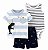 Conjunto Carter’s 3 Peças – Body Regata + Camiseta + Shorts Temático - Imagem 1
