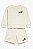 Conjunto Infantil Puma de Moletom Bege – Blusa e Bermuda - Imagem 1