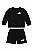 Conjunto Infantil Puma de Moletom Preto – Blusa e Bermuda - Imagem 2