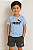 Conjunto Puma Infantil Camiseta Azul + Shorts Grafite - Imagem 1