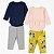 Conjunto 4 Peças Carter’s – Bodies Manga Longa + Calças Legging (Infantil) - Imagem 1