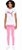 Conjunto Puma Infantil Feminino – Camiseta Branca Logo Rosa + Calça Legging Rosa - Imagem 1
