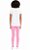 Conjunto Puma Infantil Feminino – Camiseta Branca Logo Rosa + Calça Legging Rosa - Imagem 2