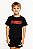 Camiseta Puma Preta Logo Vermelho Infantil - Imagem 1