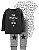 Conjunto 3 Peças Carter’s Infantil – Body, Blusa Manga Longa e Calça Estampada - Imagem 1