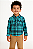 Conjunto Infantil Carter’s – Camisa Xadrez Azul e Calça Bege - Imagem 1