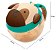 Pote Porta Lanche Infantil Skip Hop Zoo Cachorro – Com Tampa e Alça - Imagem 1