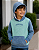 Moletom Infantil OshKosh com Capuz e Bolso Canguru – Azul e Verde - Imagem 1